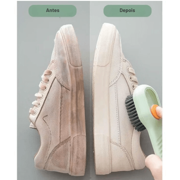 Escova de limpeza de sapatos - Dispenser automático