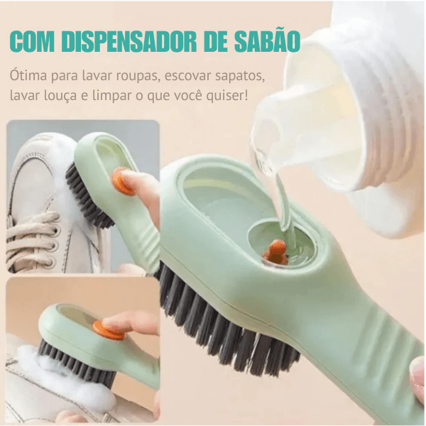 Escova de limpeza de sapatos - Dispenser automático