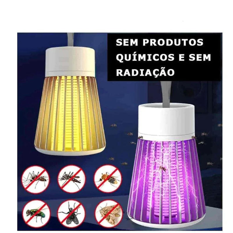 Lâmpada Mata Mosquitos - Sem Riscos e silicioso