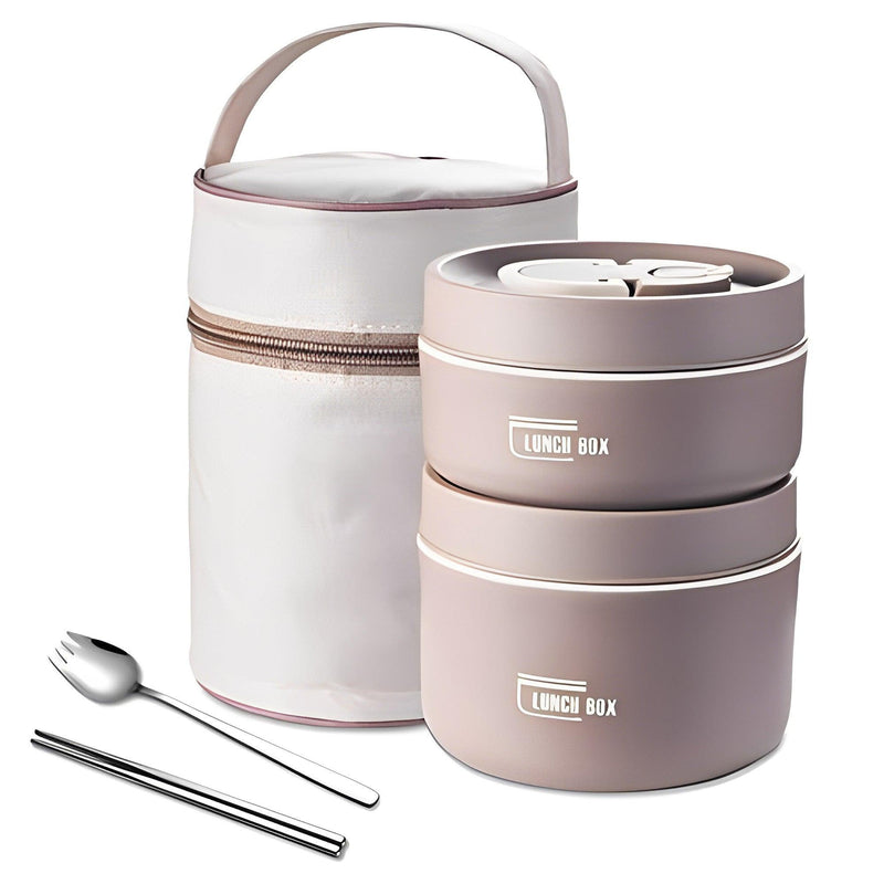 KIT POTES TÉRMICOS LUNCHBOX + LANCHEIRA E TALHERES BÔNUS